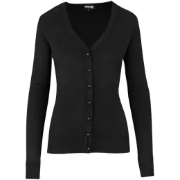 Ladies Waverley Cardigan Black Front